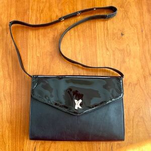 Paloma Picasso Vintage Crossbody/Shoulder/Clutch Bag  with Patent Leather Flap.